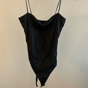 square neck spaghetti strap body suit